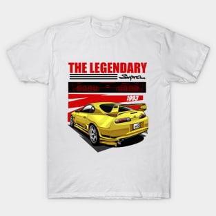 JDM LEGEND TOYOTA SUPRA MK4-YELLOW T-Shirt